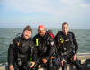 Patrix, Rod Althaus, and Rich Herrig Diving Lake Erie