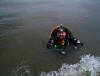 Patrix Diving The Cooper River for Shark Teeth